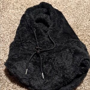 Plush Black Balaclava / Face Mask / Hood - NWOT